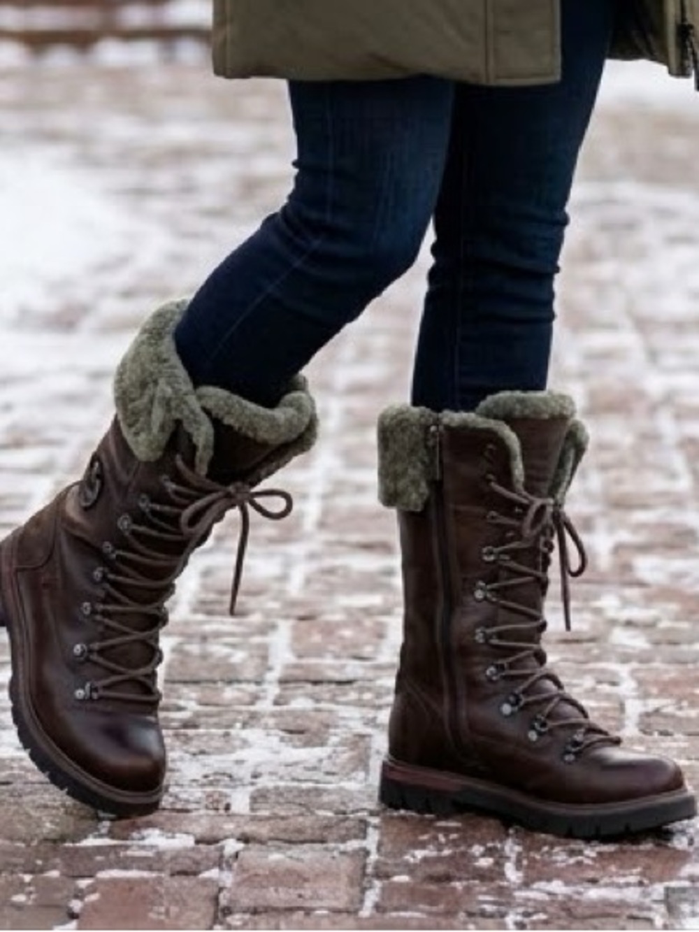 Royal Canadian SHERBROOKE Dark Brown Waterproof Leather Winter Boots US 8/ EU 39